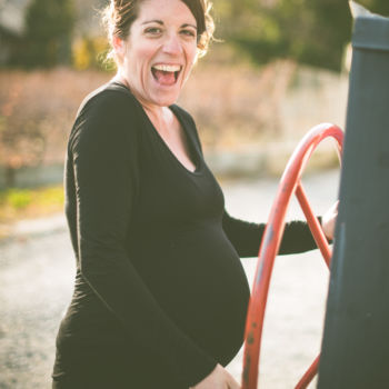 Babybauch und Maloche