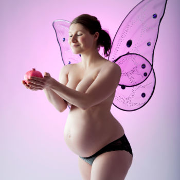 Babybauch Schmetterling
