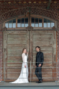 Hochzeitsfotos - Münster - Hafen -Große Tür