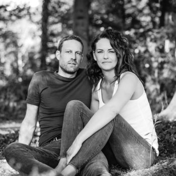 Paarshooting - Wald - Schwarz-Weiss