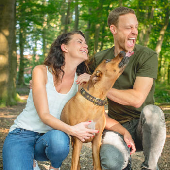 Paar - Hund - Liebe - Fotoshooting