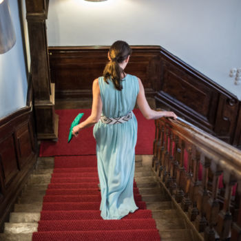 Hochzeit - Schloss Gartrop - Gang zum Empfang