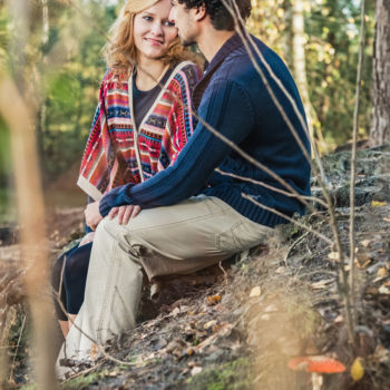 Paarfotoshooting im Wald